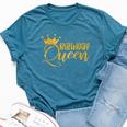 Birthday Queen For It's My Birthday Matching Bella Canvas T-shirt Heather Deep Teal