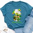 Bitches Drink Up St Patrick Day Wine Party Bella Canvas T-shirt Heather Deep Teal