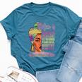Black Mom Queen Melanin Afro African Mama Bella Canvas T-shirt Heather Deep Teal