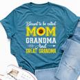 Blessed To Be Called Mom And Grandma Sunflower Bella Canvas T-shirt Heather Deep Teal