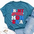 Boy Mama Groovy Mama And Daddy Spidey Mom In My Mom Era Bella Canvas T-shirt Heather Deep Teal