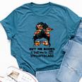 Buy Me Books And Tell Me To Stfuattdlagg Messy Bun Bella Canvas T-shirt Heather Deep Teal