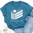 The Cake Is A Lie Portal Bella Canvas T-shirt Heather Deep Teal