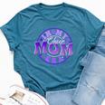 Cheer Mom In Her Purple Era Best Cheerleading Mother Bella Canvas T-shirt Heather Deep Teal