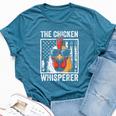The Chicken Whisperer Farmer Animal Farm For Women Bella Canvas T-shirt Heather Deep Teal