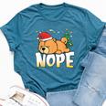 Christmas Chow Chow Nope Lazy Dog Boys Girls Clothing Bella Canvas T-shirt Heather Deep Teal