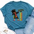 Class Of 2023 Graduation Dabbing African American Girl Bella Canvas T-shirt Heather Deep Teal