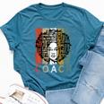 Coach Afro African American Black History Month Bella Canvas T-shirt Heather Deep Teal