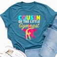 Cousin Little Gymnast Girl Birthday Gymnastics Themed Party Bella Canvas T-shirt Heather Deep Teal