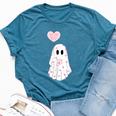 Cute Be My Boo Valentine Ghost Valentine Mens Bella Canvas T-shirt Heather Deep Teal