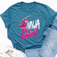 Cute Ninja Fighter Costume Ninja Girl Bella Canvas T-shirt Heather Deep Teal