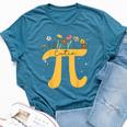 Cutie Pi Wildflower Flower Pi Day Girls Math Lover Bella Canvas T-shirt Heather Deep Teal