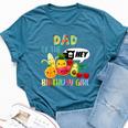 Dad Of The Birthday Girl Family Fruit Birthday Hey Bear Bella Canvas T-shirt Heather Deep Teal