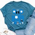 Dad And Mom Of The Boss Birthday Boy Baby Family Party Bella Canvas T-shirt Heather Deep Teal