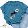 Demisexual Pride Flower Lgbt Gay Flag Gardener Bella Canvas T-shirt Heather Deep Teal