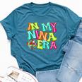 Disco Groovy In My Nina Era Bella Canvas T-shirt Heather Deep Teal