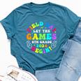 Field Day 2024 Let Game Begin 6Th Grade For Kid Teacher Girl Bella Canvas T-shirt Heather Deep Teal