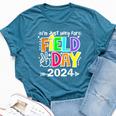 Field Day Teacher I'm Just Here For Field Day 2024 Bella Canvas T-shirt Heather Deep Teal