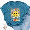 Field Day Vibes Fun Day Groovy Retro Field Trip Boys Girls Bella Canvas T-shirt Heather Deep Teal