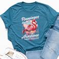 Flamingo Girls Boys Flamingos Are Awesome Bella Canvas T-shirt Heather Deep Teal