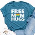 Free Mom Hugs Free Mom Hugs Rainbow Gay Pride Bella Canvas T-shirt Heather Deep Teal