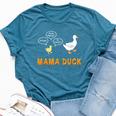 Mama Duck T Mom Of 1 Duckling Mom Life Bella Canvas T-shirt Heather Deep Teal