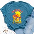 Mommy Duck Mama Mother Rubber Duck Mom Bella Canvas T-shirt Heather Deep Teal