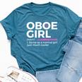 Oboe Girl Definition Oboe Bella Canvas T-shirt Heather Deep Teal