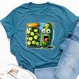 Pickle Surprise Women Bella Canvas T-shirt Heather Deep Teal