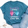 Gender Reveal Outfit Grandma To Be Party Announcement Bella Canvas T-shirt Heather Deep Teal