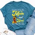 Goded Me Two Titles Mom And Nana African Woman Mothers Bella Canvas T-shirt Heather Deep Teal
