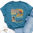 God's Rock-Solid Retro Beach Vbs 2024 Christian On Back Bella Canvas T-shirt Heather Deep Teal