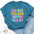 In My Golden Retriever Mom Era Retro Groovy Dog Owner Bella Canvas T-shirt Heather Deep Teal