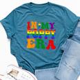 Groovy In My Poppy Era Pride Month Lgbtq Fathers Day For Men Bella Canvas T-shirt Heather Deep Teal