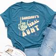 Groovy Somebody's Feral Aunt Somebody's Feral Aunt Bella Canvas T-shirt Heather Deep Teal