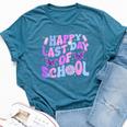 Happy Last Day Of School Teacher Boy Girl Grad Hello Summer Bella Canvas T-shirt Heather Deep Teal