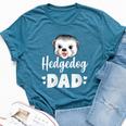 Hedgehog Dad Hedgehog Humor Bella Canvas T-shirt Heather Deep Teal