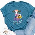 Heifer Please Farmer Cow Lovers Womens Bella Canvas T-shirt Heather Deep Teal