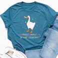 Heterosexuality In This Economy Lgbt Pride Goose Rainbow Bella Canvas T-shirt Heather Deep Teal