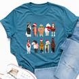 Horse Breeds Christmas Xmas Horseback Riding For Girls Bella Canvas T-shirt Heather Deep Teal