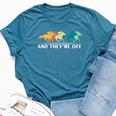 Horse Racing And They're Off Horse Racing Bella Canvas T-shirt Heather Deep Teal