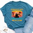 Husband And Wife Travel Partners For Life Beach Traveling Bella Canvas T-shirt Heather Deep Teal
