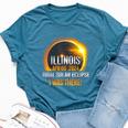 Illinois Solar Eclipse 2024 Usa Totality Bella Canvas T-shirt Heather Deep Teal
