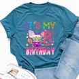 Its My 8Th Birthday Candy Candyland Birthday Girl 8 Year Old Bella Canvas T-shirt Heather Deep Teal