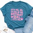 Its Me Hi Im Dad And Mom Birthday Girl Music Family Matching Bella Canvas T-shirt Heather Deep Teal