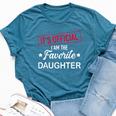 It's Official I Am The Favorite Daughter Bella Canvas T-shirt Heather Deep Teal