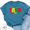 Junenth 1865 For June 19 Freedom Day Junenth Bella Canvas T-shirt Heather Deep Teal