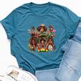 Junenth Black Queen African Melanin Black History Bella Canvas T-shirt Heather Deep Teal