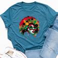 Junenth Black History Dope Proud Queen Bella Canvas T-shirt Heather Deep Teal