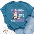 Just A Girl Who Loves Anime And Sketching Bella Canvas T-shirt Heather Deep Teal